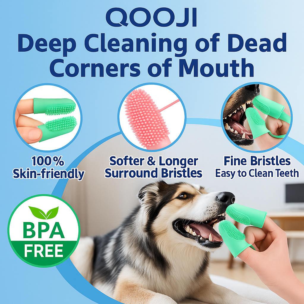 dog toothbrush, dogs tooth brushing kit, tooth brush for large dogs 2pack double finger dog toothbrush, dogs tooth brushing kit, tooth brush for large dogs 2pack double finger